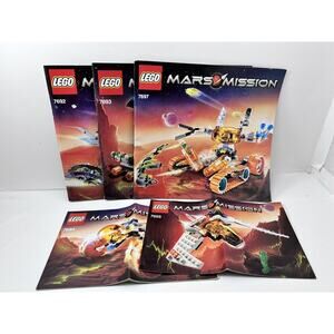 5 LEGO MARS MISSION Instruction Manuals ONLY 7692, 7693, 7694, 7695 and‎ 7697